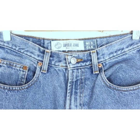 Vintage Gap light blue faded wash high waisted tapered leg jeans - Picture 4 of 7